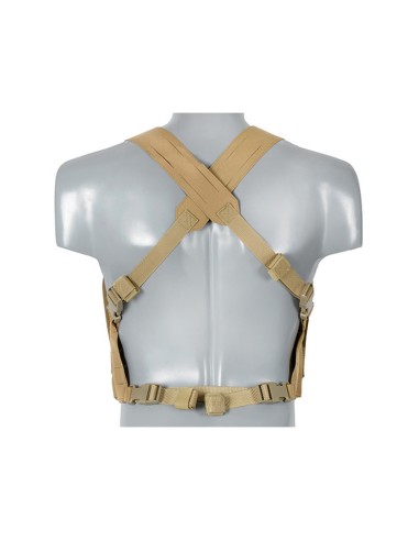 8Fields Laser-Cut Chest Rig with AR/AK Magazine Pouch - TAN