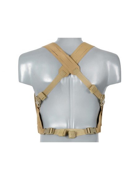 8Fields Laser-Cut Chest Rig with AR/AK Magazine Pouch - TAN