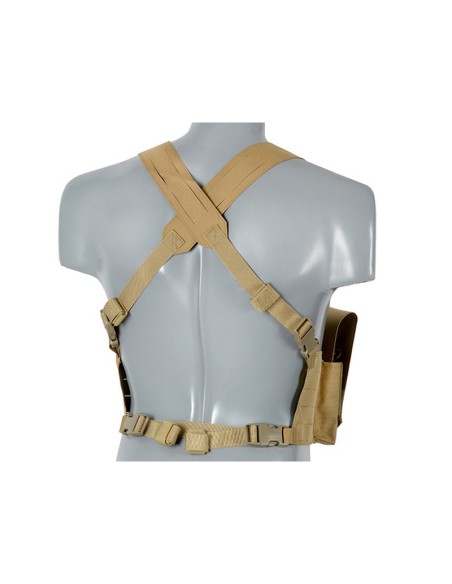 8Fields Laser-Cut Chest Rig with AR/AK Magazine Pouch - TAN