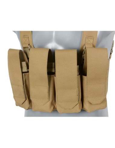 8Fields Laser-Cut Chest Rig with AR/AK Magazine Pouch - TAN