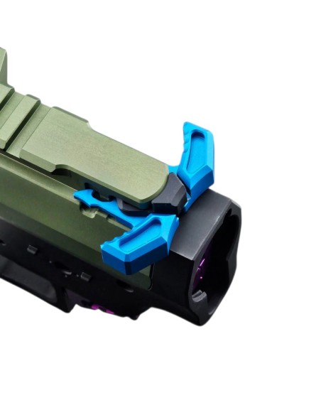 Mancraft Ambidextrous CNC Charging handle for M4 AEG - Blue
