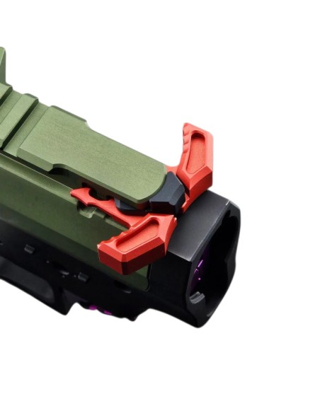 Mancraft Ambidextrous CNC Charging handle for M4 AEG - Red