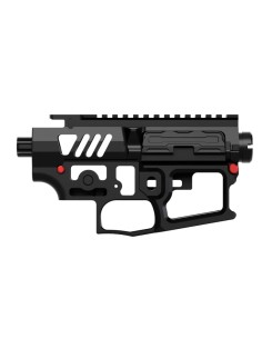 Mancraft M4 - AR15 CNC Skeleton Body - Black/Red