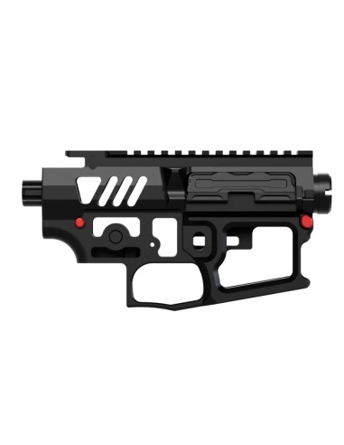 Mancraft M4 - AR15 CNC Skeleton Body - Black/Red