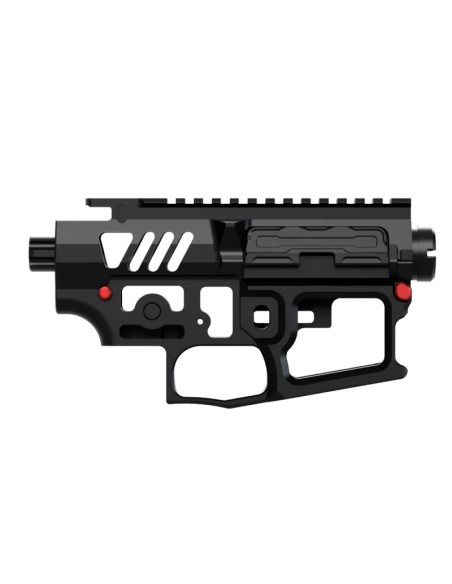 Mancraft M4 - AR15 CNC Skeleton Body - Black/Red