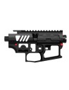 Mancraft corp M4 - AR15 CNC Skeleton  - Noir / Pins Rouges