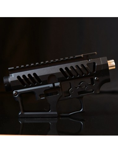 Mancraft corp M4 - AR15 CNC Skeleton - Noir/Rouge