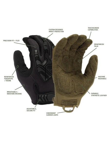 Pyramex Venture Gear Gants Heavy Duty Impact Taille L - Coyote