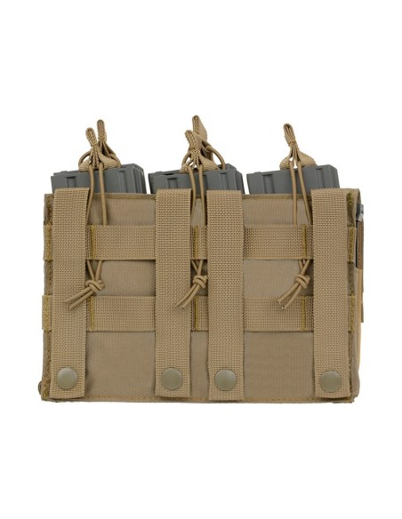 8FIELDS Tactical Triple 5.56 Mag/Pistol Pouch Panel - OD