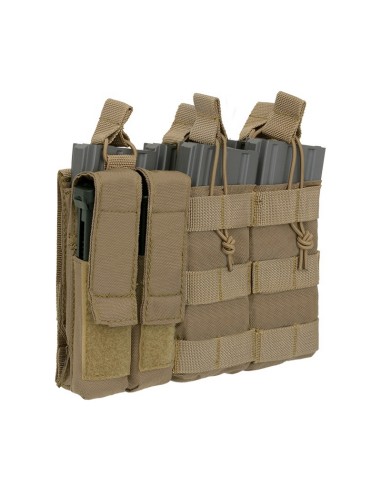 8FIELDS Tactical Triple 5.56 Mag/Pistol Pouch Panel - OD