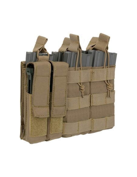 8FIELDS pouch molle 5 chargeurs M4 + 2 pour pistolet - OD