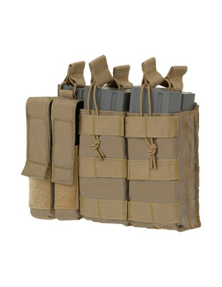 8FIELDS Tactical Triple 5.56 Mag/Pistol Pouch Panel - OD
