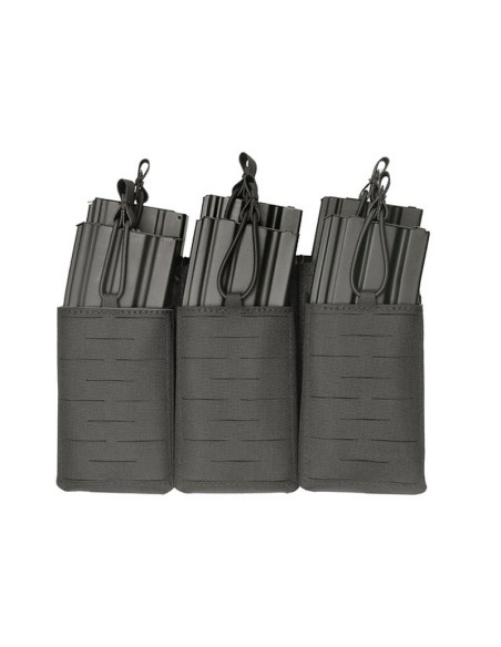 8FIELDS Panel Laser-Cut for 6 AR15/AK Magazines - Black