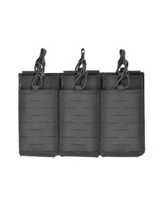 8FIELDS Pouch molle 6 chargeurs AK/AR15 Laser-Cut - Noir 2