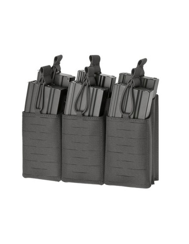 8FIELDS Pouch molle 6 chargeurs AK/AR15 Laser-Cut - Noir
