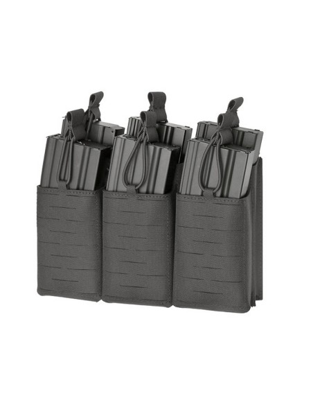 8FIELDS Pouch molle 6 chargeurs AK/AR15 Laser-Cut - Noir