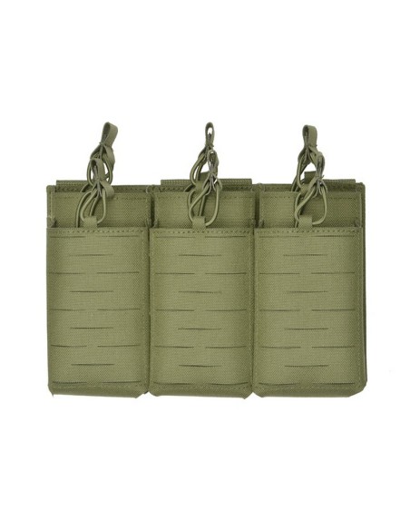 8FIELDS Pouch molle 6 chargeurs AK/AR15 Laser-Cut - OD