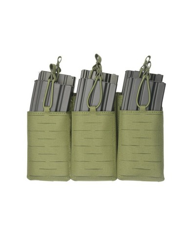 8FIELDS Pouch molle 6 chargeurs AK/AR15 Laser-Cut - OD
