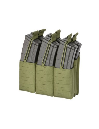 8FIELDS Pouch molle 6 chargeurs AK/AR15 Laser-Cut - OD