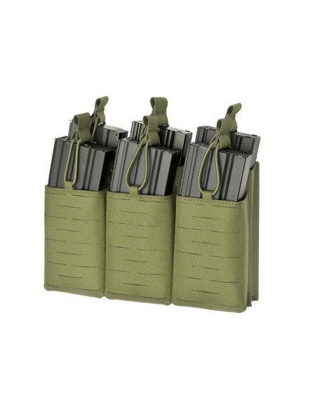 8FIELDS Pouch molle 6 chargeurs AK/AR15 Laser-Cut - OD