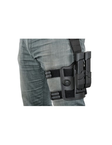 AMOMAX Support de holster de cuisse - Noir