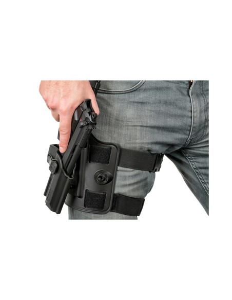 AMOMAX Support de holster de cuisse - Noir