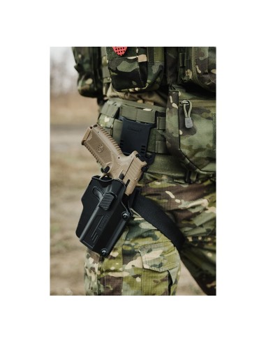 AMOMAX Support de holster de cuisse LOOP - Noir