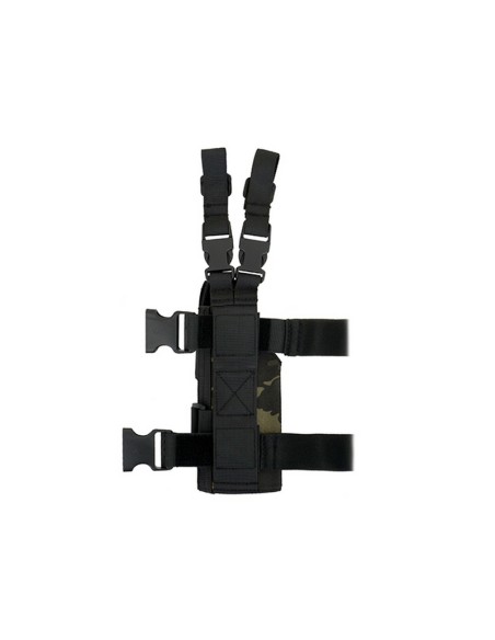 8FIELDS Modular Universal Drop Leg Holster - Multicam Black