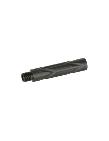 SLONG AIRSOFT Extension de outer barrel ANGLED 14mm CCW - 86mm