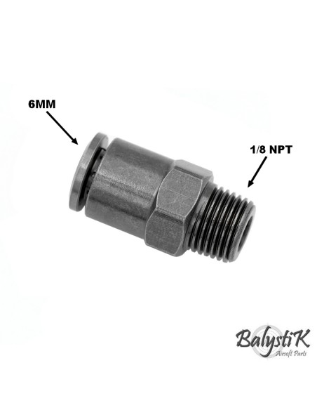BalystiK 1/8 NPT male adapter for 6mm macroline