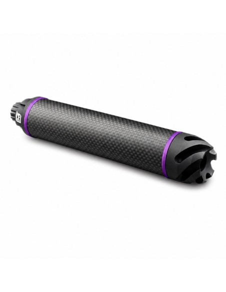 Mancraft Silencieux MCS carbon-CNC 150 x 35mm - Noir / Violet