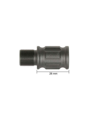 SLONG AIRSOFT Extension de outer barrel FINNED 14mm CCW - 26mm