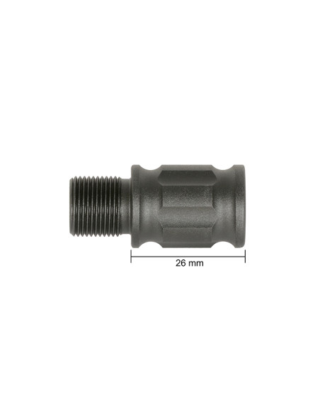 SLONG AIRSOFT Extension de outer barrel FINNED 14mm CCW - 26mm