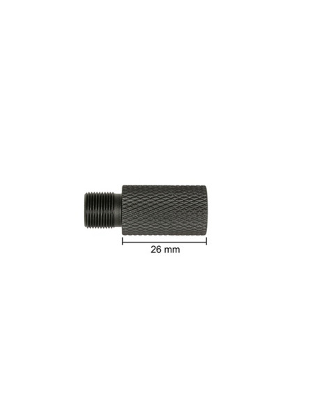 SLONG AIRSOFT Outer barrel extension KNURLED 14mm CCW - 26mm