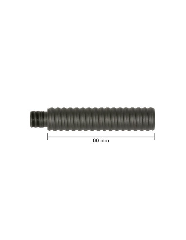 SLONG AIRSOFT Outer barrel extension SPIRAL 14mm CCW - 86mm