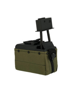 Battleaxe 2000bbs electric ammobox magazine for M249 AEG - Ranger Green