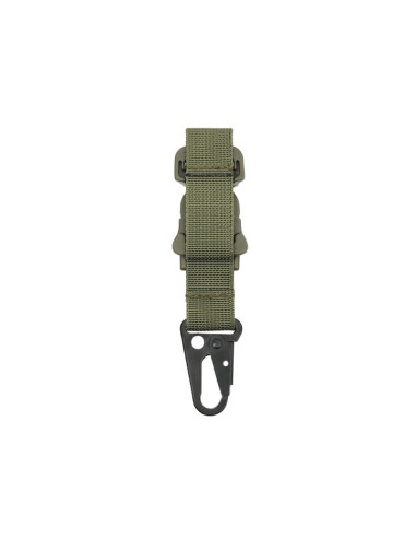 8FIELDS Carabiner with buckle for MOLLE / PALS mount - Olive