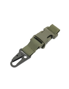 8FIELDS Carabiner with buckle for MOLLE / PALS mount - Olive