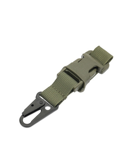 8FIELDS Carabiner with buckle for MOLLE / PALS mount - Olive