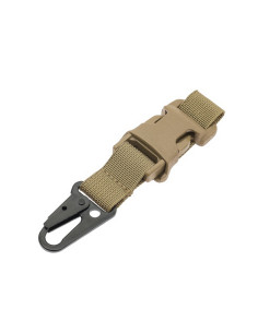 8FIELDS Carabiner with buckle for MOLLE / PALS mount - TAN