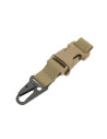 8FIELDS Carabiner with buckle for MOLLE / PALS mount - TAN