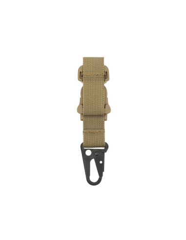 8FIELDS Carabiner with buckle for MOLLE / PALS mount - TAN