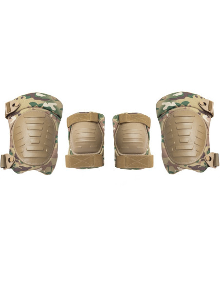 Emerson Gear Set de protections genoux / coudes - Multicam