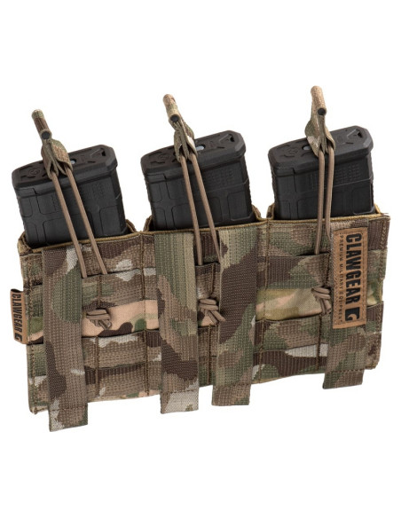 Clawgear Open Triple Mag Pouch Core - Multicam