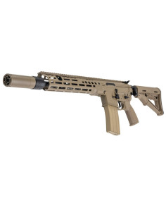 Salvo Precision MWS MCX Hunter UK SF Style 13.1 inch Steel Bolt w/ 556 Style QD suppressor & Tracer - Dark Earth