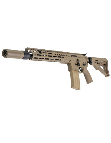 Salvo Precision MWS MCX Hunter UK SF Style 13.1 inch Steel Bolt w/ 556 Style QD suppressor & Tracer - Dark Earth