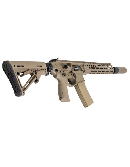 Salvo Precision MWS MCX Hunter UK SF Style 13.1 inch Steel Bolt w/ 556 Style QD suppressor & Tracer - Dark Earth