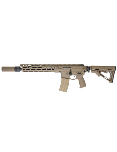 Salvo Precision MWS MCX Hunter UK SF Style 13.1 inch Steel Bolt avec silencieux QD style 556 et traceur - Dark Earth 2