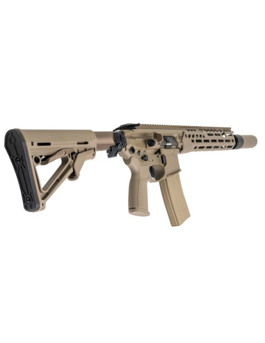 Salvo Precision MWS MCX Hunter UK SF Style 13.1 inch Steel Bolt w/ 556 Style QD suppressor & Tracer - Dark Earth