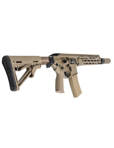 Salvo Precision MWS MCX Hunter UK SF Style 13.1 inch Steel Bolt w/ 556 Style QD suppressor & Tracer - Dark Earth